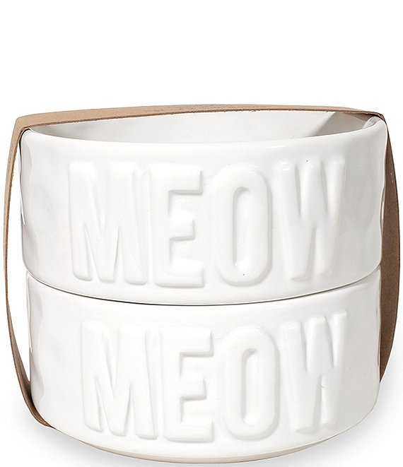 Mud Pie Stacked Cat Bowl Set