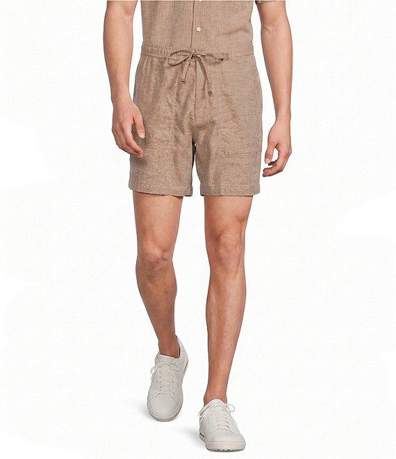 Murano Linen Drawstring 5.5#double; Inseam Shorts