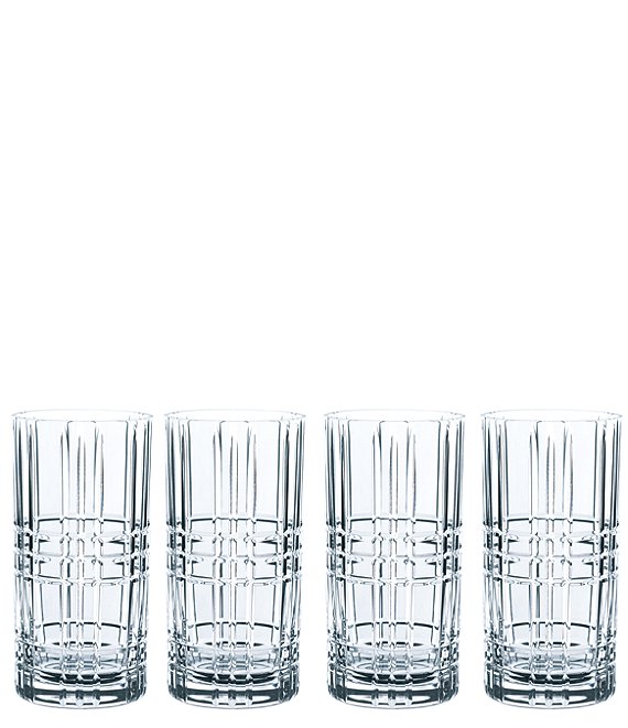 Nachtmann Square Long drink Glasses, Set of 4