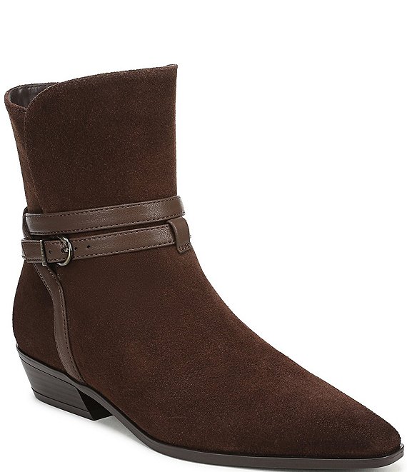 Naturalizer Boden Suede Double Strap Snip Toe Ankle Booties