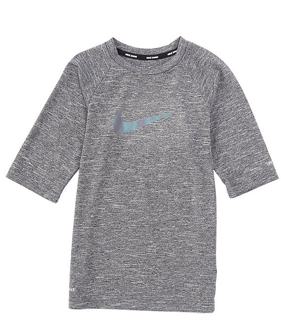 Color:Black - Image 1 - Big Boys 8-20 Short-Sleeve Hydroguard Rashguard Tee