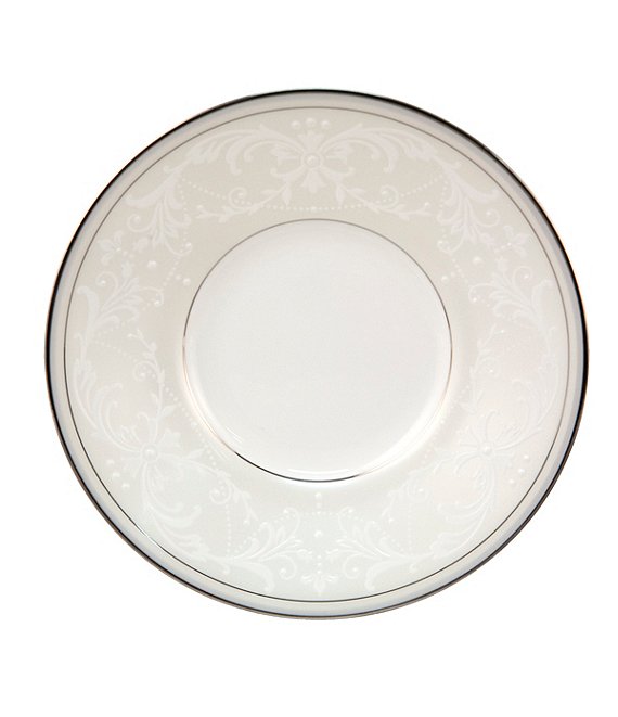 Nikko Pearl Symphony Scroll Bone China Saucer