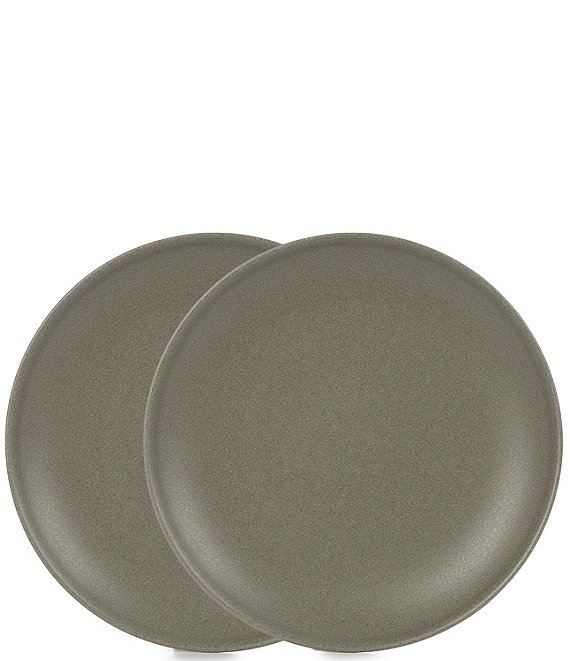 Noble Excellence Aria Glazed Coupe Salad Plates, Set of 2, Slate - Image 1