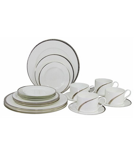 Oneida Cabria Asymmetrical 20-Piece Bone China Dinnerware Set