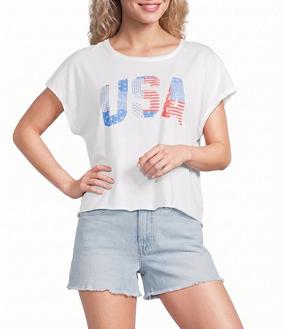 Originality Patchwork USA Short Sleeve Tee