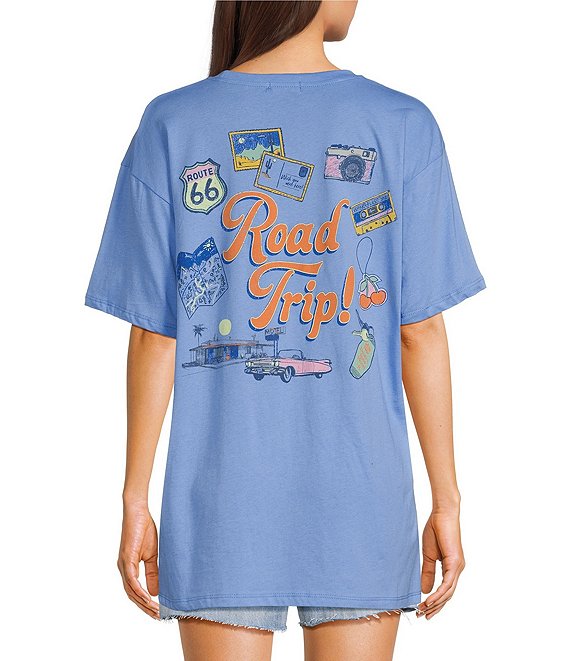Originality Road Trip Cherry Short Sleeve Oversized Tee