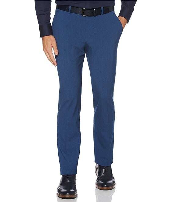 Perry Ellis Big & Tall Solid Wrinkle-Resistant Performance Stretch Washable Pants