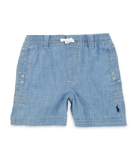 Polo Ralph Lauren Little Boys Chambray Drawstring Shorts, Chambray - Image 1