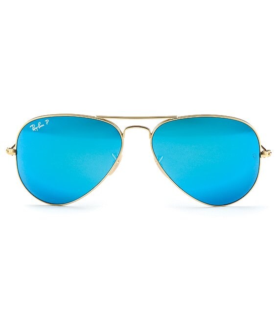 Ray-Ban Unisex Rb3025 58mm Aviator Polarized Sunglasses