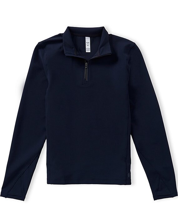 RHONE Covert Rib Quarter Zip Pullover