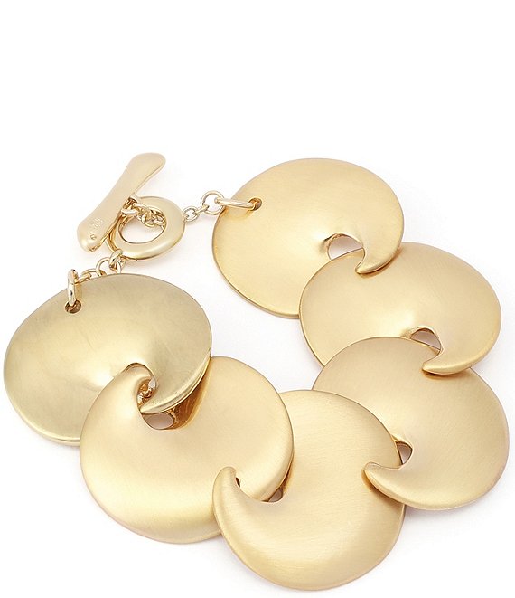 Robert Lee Morris Soho Molten Statement Link Line Toggle Bracelet