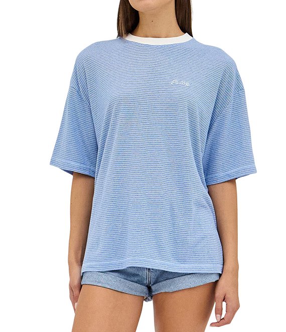 Rolla's Big City Striped Crew Neck Short Sleeve Tee