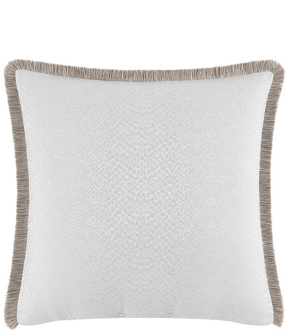 Rose Tree Talia Fringe Trim Reversible Euro Sham, Multi - Image 1