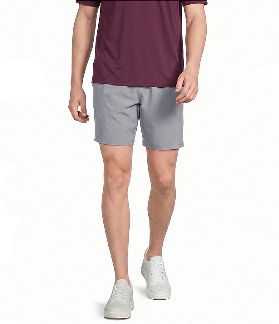 Roundtree & Yorke 8#double; Inseam Flat Front Performance Pull-On Shorts