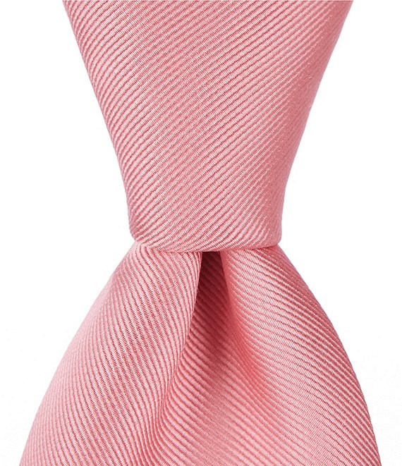 Color:Pink - Image 1 - Big & Tall Cardinal Solid 3 1/8#double; Silk Tie
