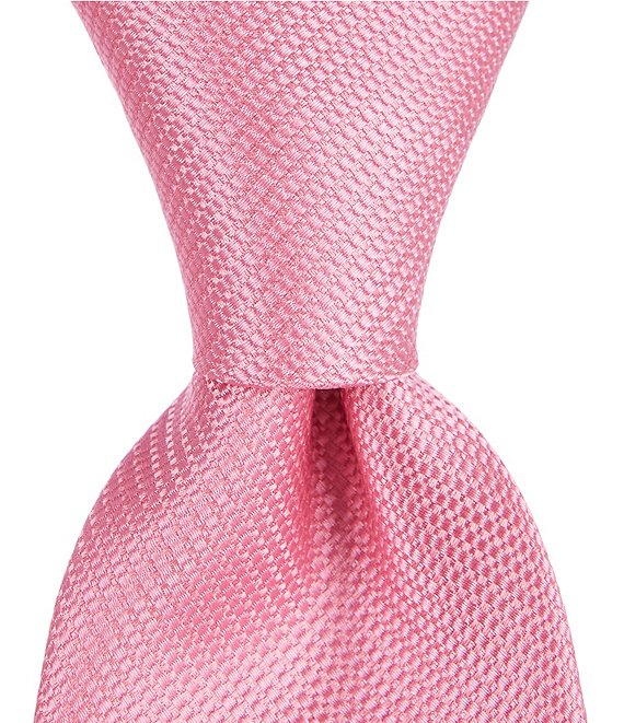 Color:Pink - Image 1 - Trademark Plenny Solid Skinny 2.75#double; Silk Tie