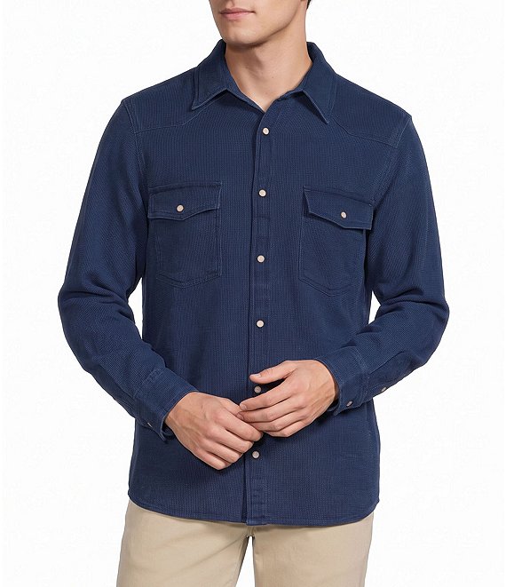 Rowm Solid Western Dobby Cotton Shirt