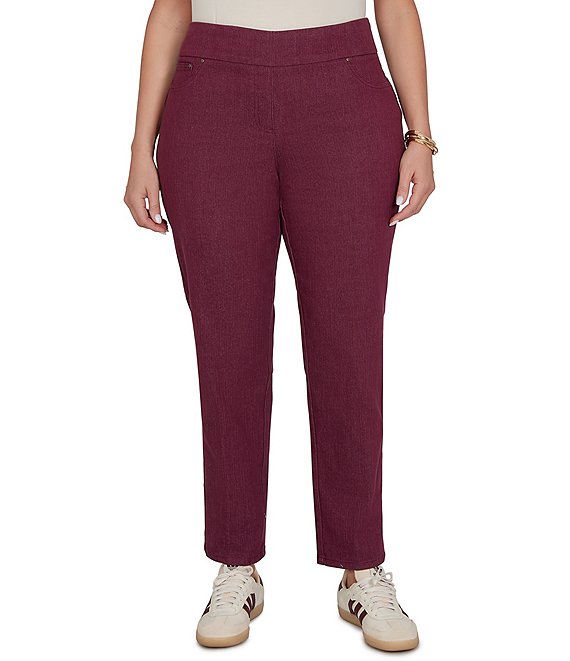 Ruby Rd. Plus Size Soft Extra-Stretch Pull-On Denim Pant