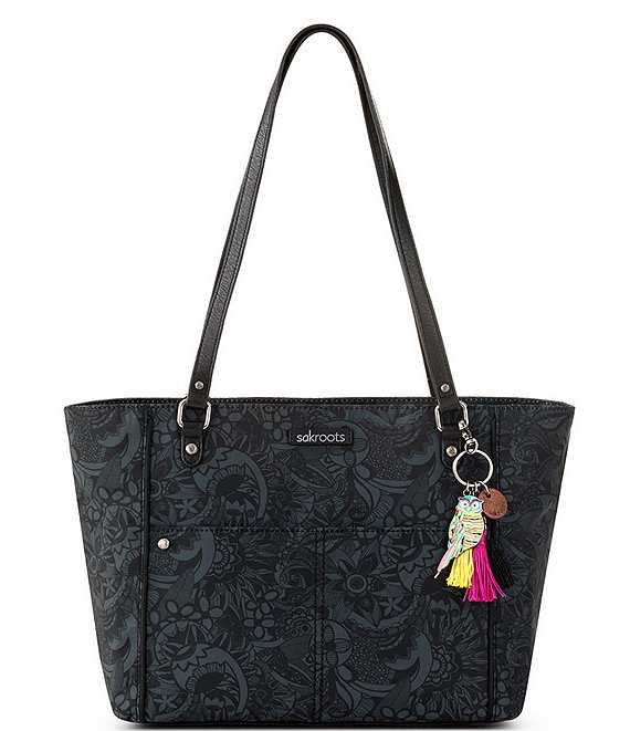 Sakroots Medium Paisley Print Nylon Tote Bag