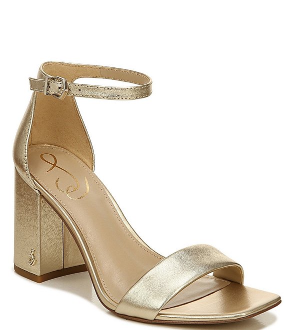 Sam Edelman Daniella Metallic Leather Dress Sandals