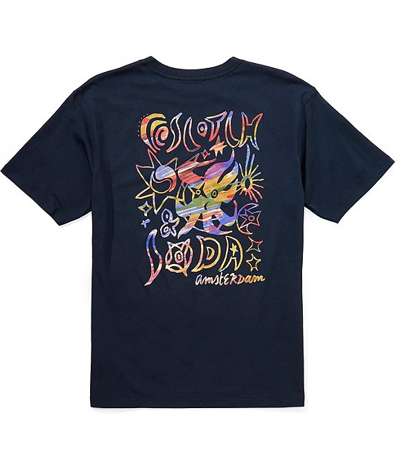 Scotch & Soda Relaxed Fit Graphic Short Sleeve T-Shirt, Carbon - Image 1