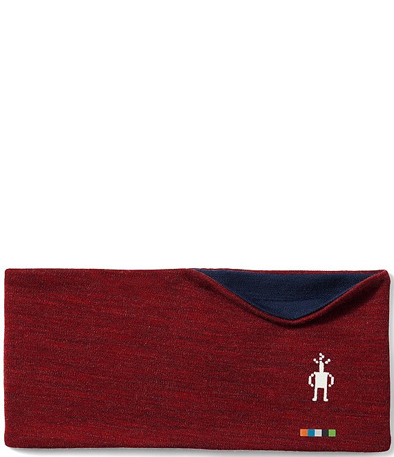 SmartWool Thermal Merino Wool Reversible Headband, Deep Navy/Currant heather - Image 1