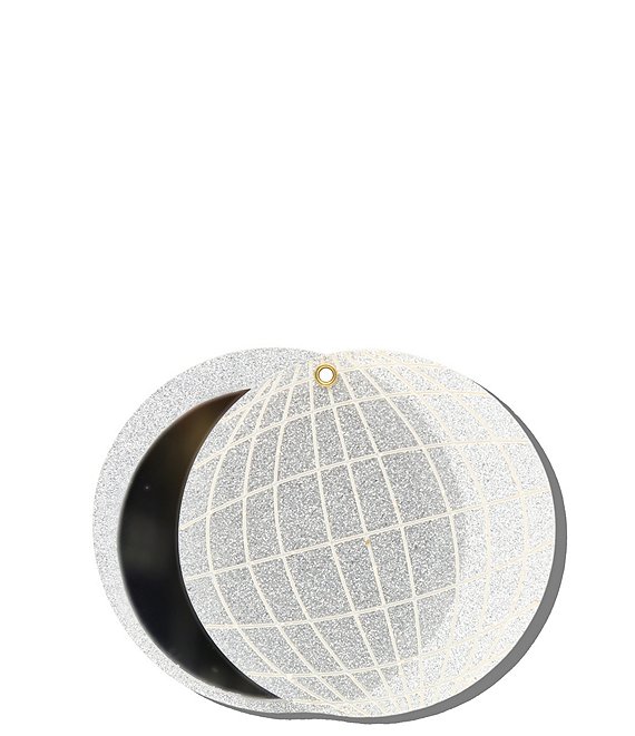 Solar Eclipse Hand-Painted Disco Ball Compact Mirror