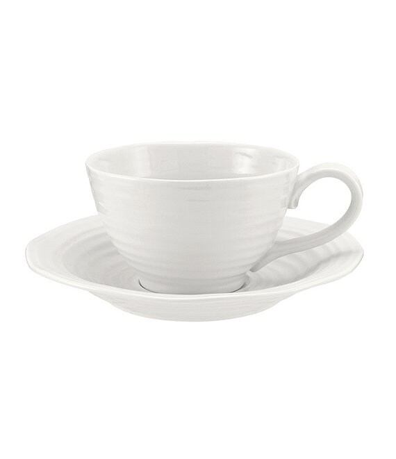 Sophie Conran For Portmeirion Porcelain Jumbo Cup & Saucer