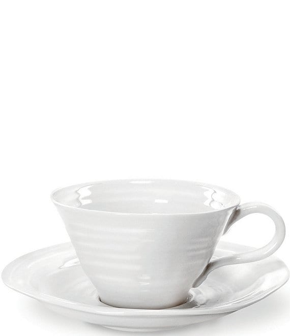 Color:White - Image 1 - Porcelain Teacup & Saucer Set
