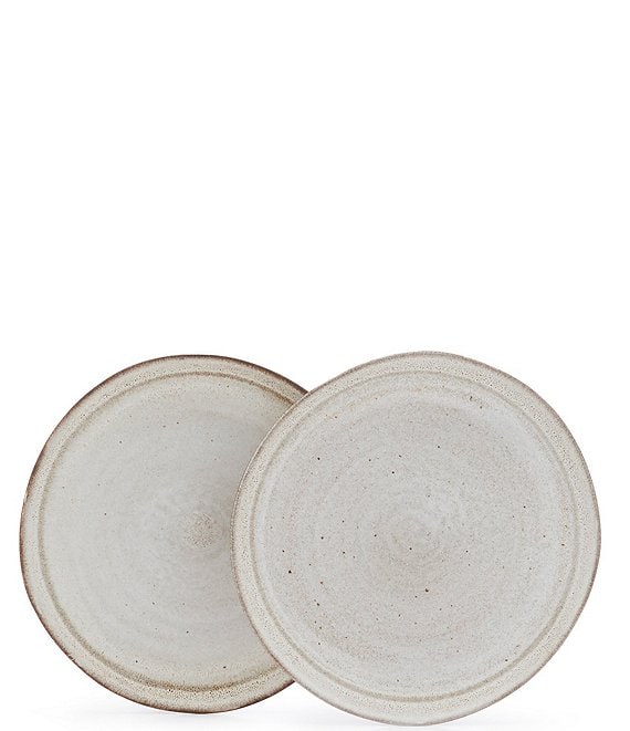 Southern Living Astra Glazed Stripe Side Plate, Set of 2