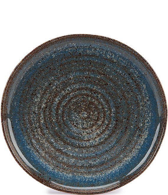 Color:Teal - Image 1 - Astra Collection Glazed Stoneware Salad Plate