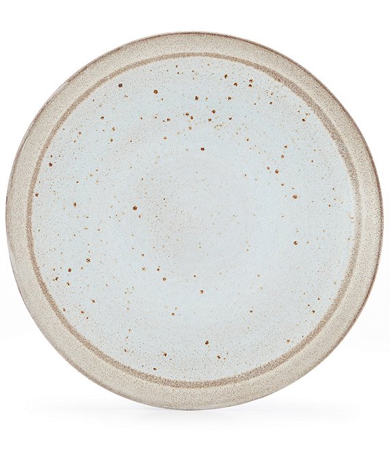 Color:Blue - Image 1 - Astra Glazed Stripe Side Plate