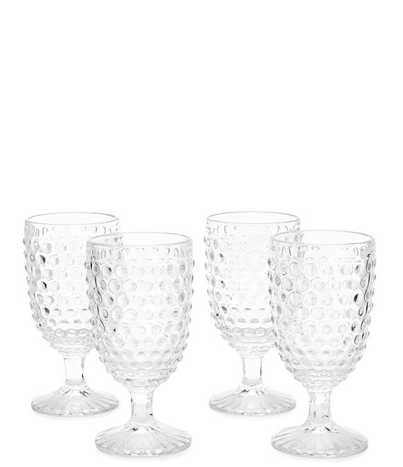 Southern Living Hobnail Goblet Set of 4