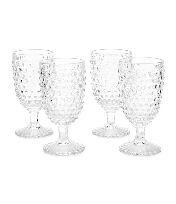 Southern Living Hobnail Goblet Set of 4