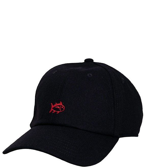 Southern Tide Skipjack Wool Leather Strap Hat, Navy - Image 1