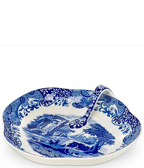Spode Blue Italian Collection Handled Tray