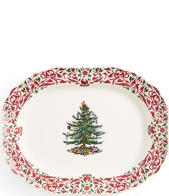 Spode Christmas Tree Yuletide Collection Rectangular Tray