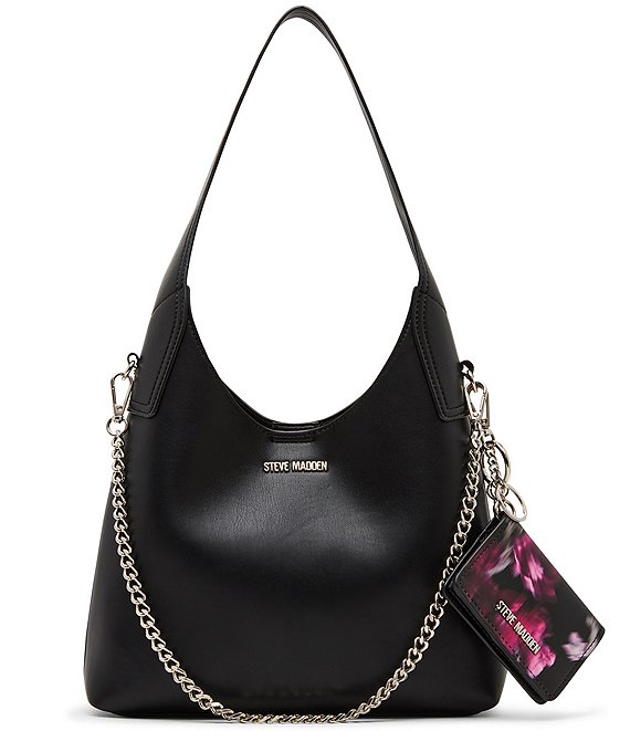 Steve Madden Enny Hobo Shoulder Bag With Pouch, Black - Image 1