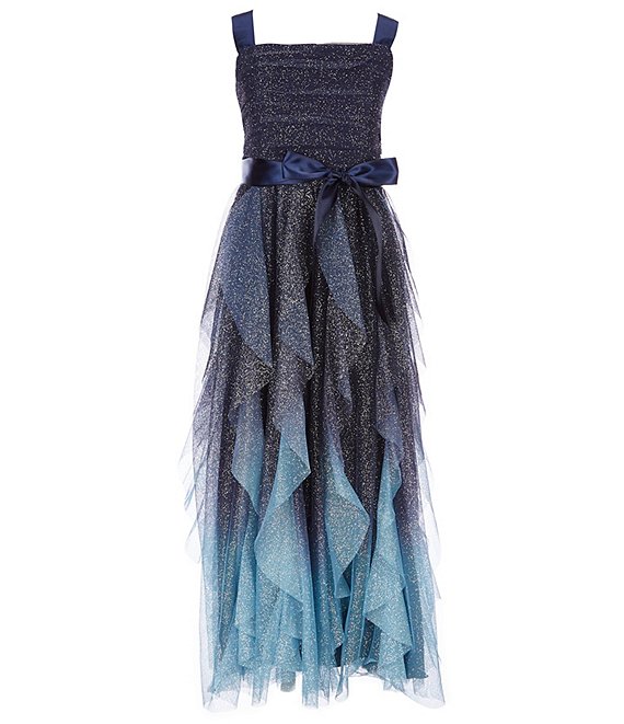 Teeze Me Girls Big Girls 7-16 Ombre Cascade Long Dress