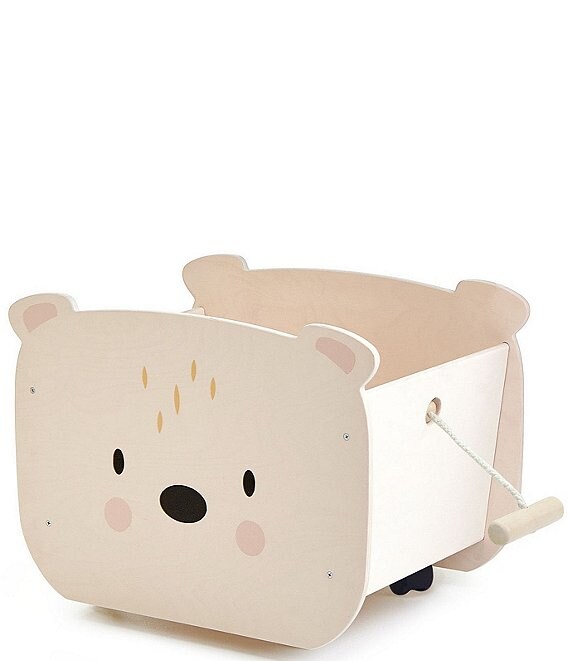 Tender Leaf Toys Pull Along Bear Cart