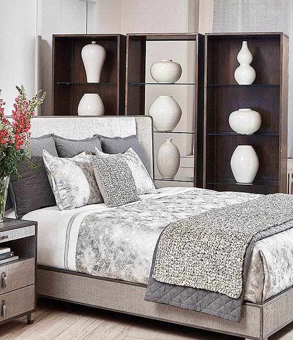 The Art of Home from Ann Gish Ribbon Knit Throw, Silver - Image 1