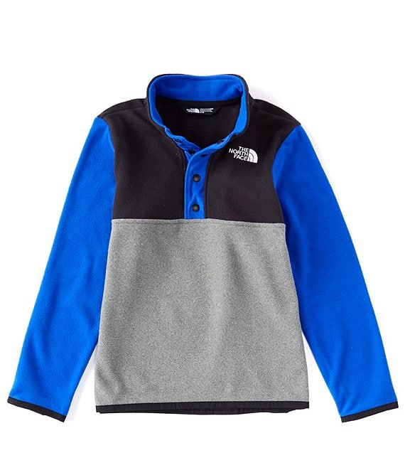 The North Face Little Boys 2T-6T Colorblock Glacier 1/4 Snap Pull-Over Jacket