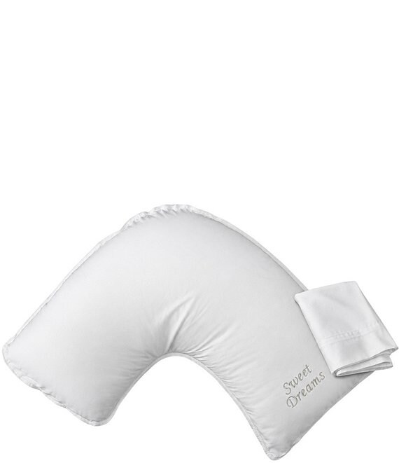 The Pillow Bar Side Sleeper Pillow with Matching Pillow Case