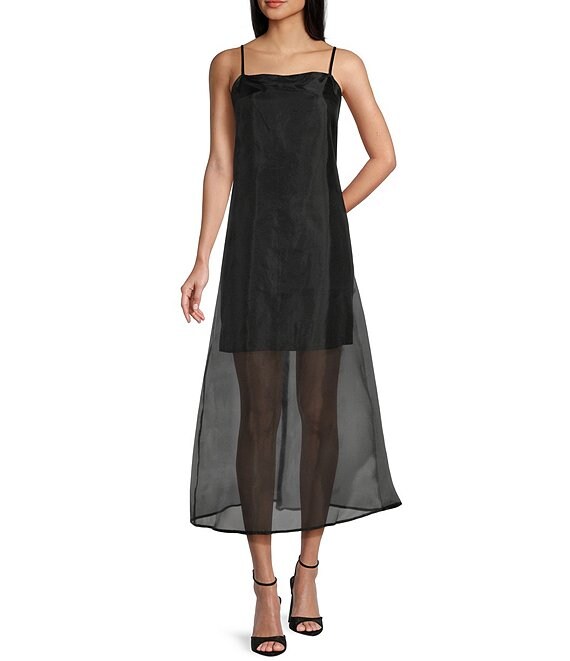 Things Between Organza Midi Shift Dress