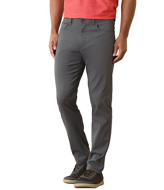 Tommy Bahama IslandZone® Performance Stretch Five-Pocket Pants, Fog Grey - Image 1