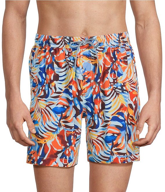 Tommy Bahama Naples Royal Palms 6#double; Swim Trunks, Aqua Mist - Image 1