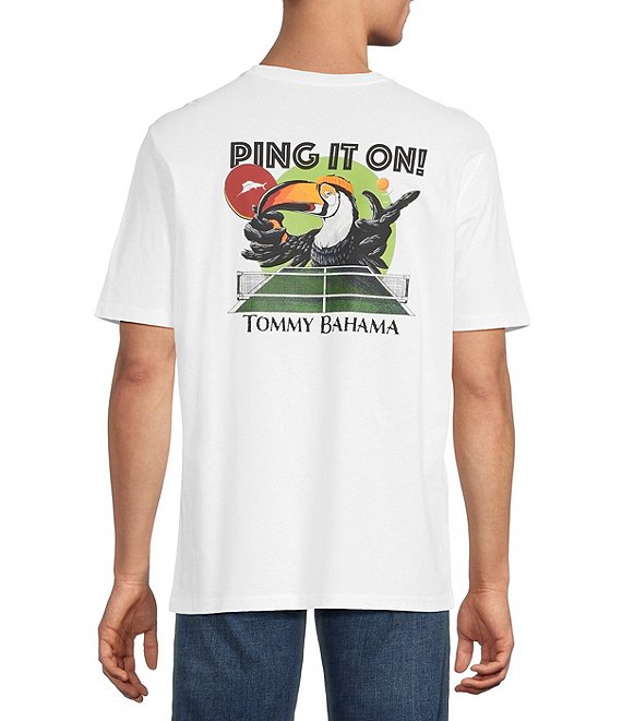 Tommy Bahama Ping It On Short Sleeve T-Shirt, White - Image 1