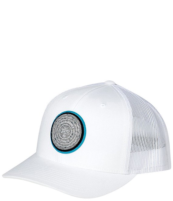 TravisMathew Patch Logo Hat, White - Image 1