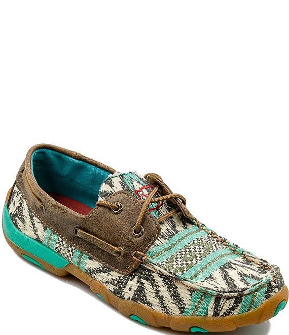 Color:Multi - Image 1 - Women's Printed Boat Driving Mocs