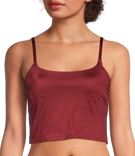 VAN WINKLE & CO. Van Winkle & Co. Liquid Luster Cropped Cami, Pomegranate - Image 1